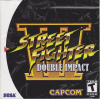 Street Fighter III: Double Impact PAL Sega Dreamcast PAL box art